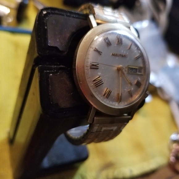 Rare Vintage 60s Bulova Accutron MO 14k Gold Filled Mens Watch - Picture 3 of 9